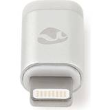 USB B micro Kabler Nedis Lightning-USB Micro-B M-F Adapter