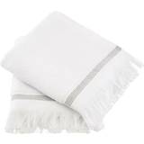 Meraki Håndklæde 40x60 Badehåndklæde Hvid, Grå