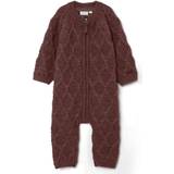 Babyer - Brun Jumpsuits Name It Merino Wool Knit Suit (13199195)