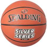 Spalding Hvid Basketball Spalding Silver Series Rubber Basketball sz 7