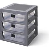 Lego storage Lego Storage opbevaringshylde med 3 skuffer grey