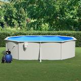 Pools vidaXL swimmingpool med sandfilterpumpe 490x360x120 cm