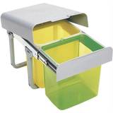 Affaldssystem Intra Ekko 2 affaldssystem, 32 liter, gul/grøn