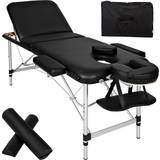 Massagebænke & Tilbehør tectake Massagebriks med 3 zoner, 5 cm polstring og taske sort