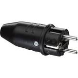 As - Schwabe Forlængerledninger as - Schwabe 61412 Safety plug Solid rubber 230 V Black IP44
