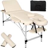 Massagebænke & Tilbehør tectake Massagebriks med 3 zoner, 5 cm polstring og taske beige