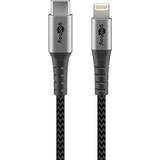 Grå - Han - Han - USB-kabel Kabler Goobay Robust USB C-Lightning 2m