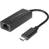 Lenovo USB C Kabler Lenovo USB C - RJ45 M-F Adapter