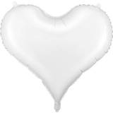 Hjerte Folieballon Hvid