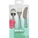 Beaba Pleje & Badning Beaba STAINLESS STEEL TABLE TOOLS, 12 MONTHS, AIRY Green