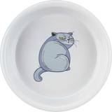 Trixie Bowl, for a cat, gray, ceramic, cat's