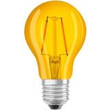 Gul LED-pærer Osram Ledvance E27 standardpære gul