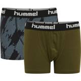 Hummel boxershorts Hummel Boy's Nolan Boxers Shorts 2-pack - Dark Olive