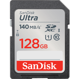 128 GB - SDXC Hukommelseskort SanDisk Ultra SDXC Class 10 UHS-I U1 A1 140MB/s 128GB