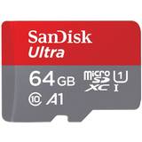 64 GB - Class 10 Hukommelseskort & USB Stik SanDisk Ultra microSDXC Class 10 UHS-I U1 A1 140MB/s 64GB +Adapter