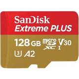 128 GB - Class 10 - V30 - microSDXC Hukommelseskort SanDisk Extreme Plus microSDXC Class 10 UHS-I U3 V30 A2 200/90MB/s 128GB