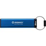 8 GB - U1 Hukommelseskort & USB Stik Kingston IronKey Keypad 200 8GB USB 3.2 Gen 1