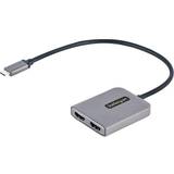 StarTech Kabeladaptere Kabler StarTech USB-C to Dual HDMI MST HUB Dual HDMI 60Hz Type C