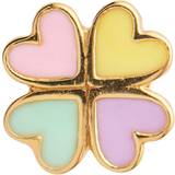 Stine A Smykker Stine A Love Heart Clover Earring - Gold/Multicolour