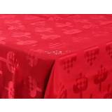 Juledug rød Christmas Tablecloth Hearts Red 140x320cm