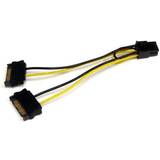 Pcie 6 pin adapter StarTech 6in SATA Power to 6 Pin Express Card Power Cable Adapter - SATA to 6 pin