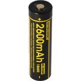 NiteCore 18650 NL1826R 2600mAh Li Ion batteri