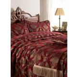 Riva Home Boligtekstiler Riva Home Shiraz Bedspread 275x275cm Burgundy Bedspread Red