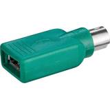 Grøn - Han – Hun Kabler Goobay USB A-PS/2 M-F Adapter