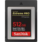 SanDisk 512 GB Hukommelseskort & USB Stik SanDisk Extreme Pro CFexpress Card Type B 1400MB/s 512GB