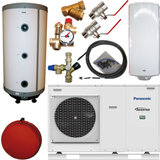 A++ - Væg Luft-til-vand varmepumper Panasonic Aquarea Monoblock 5kW (WH-MDC05J3E5) Indendørs- & Udendørsdel
