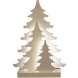 Hvid Dekorationer Nordic Winter Julesilhuet træmotiv lys Juletræ