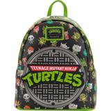 Imiteret læder - Indvendig lomme Rygsække Loungefly Ninja Turtles Sewer Cap Backpack - Black