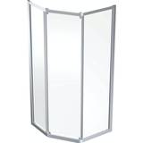 Klart glas - Sølv Brusevægge Ifö Space(	560.040.00.2) 800x2000mm