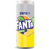 Sodavand Fanta Zero Sugar Lemon burk Sleek can