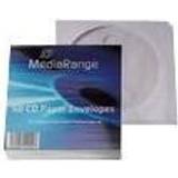 MediaRange Retailpack 50 Paperbag with Flagwindow /DVD lomme kapacitet: 1 /DVD hvid