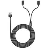 Billig Adapters SiGN Duo Charge & Play PS5 opladekabel,5V, 2.1A, 1.5m