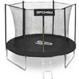Sølv Trampoliner Spokey Garden trampoline Jumper with an internal net black 8FT 244cm