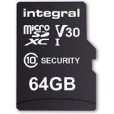 Integral 64 GB Hukommelseskort & USB Stik Integral MicroSDXC Class 10 UHS-I V30 100/60 MB/s 64GB