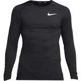 Nike pro warm top Nike Pro Warm Long Sleeve T-shirt Men’s - Black/White