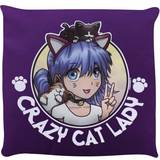 Kæledyr Grindstore Crazy Cat Lady Cushion
