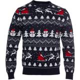 Økologisk bomuld Julesweaters Børnetøj Jule Sweaters Kid's Stylish Christmas Sweater - Navy Blue