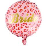 PartyDeco Folieballon Brud Leopard