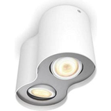 E27 - Loft Spotlights Philips Hue Pillar Plate/Spiral 2x5W 230V Spotlight