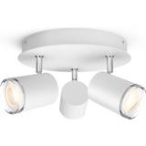 IP44 - Loft Spotlights Philips Hue Adore Plate/Spiral 3x5W 230V Spotlight