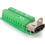 Grøn - Kabeladaptere Kabler DeLock Adapter HDMI female > Terminal