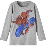 Spiderman T-shirts Name It Spiderman Top with Long Sleeves - Grey Melange (13210754)