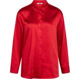 Dame - Rød Skjorter Bruuns Bazaar Satina Utillas Shirt
