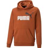 Brun Hoodies Børnetøj Puma Kid's Essential 2 Colour Big Logo Hoodie - Brown (586987-81)