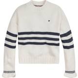 Tommy Hilfiger Sweatshirts Børnetøj Tommy Hilfiger Bluse Strik Prep Stripe Sweater Ivory Pedal (164) Bluse