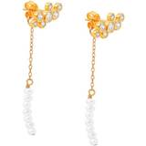 Hultquist Smykker Hultquist Agnes Multi Ear Studs - Gold/Pearls